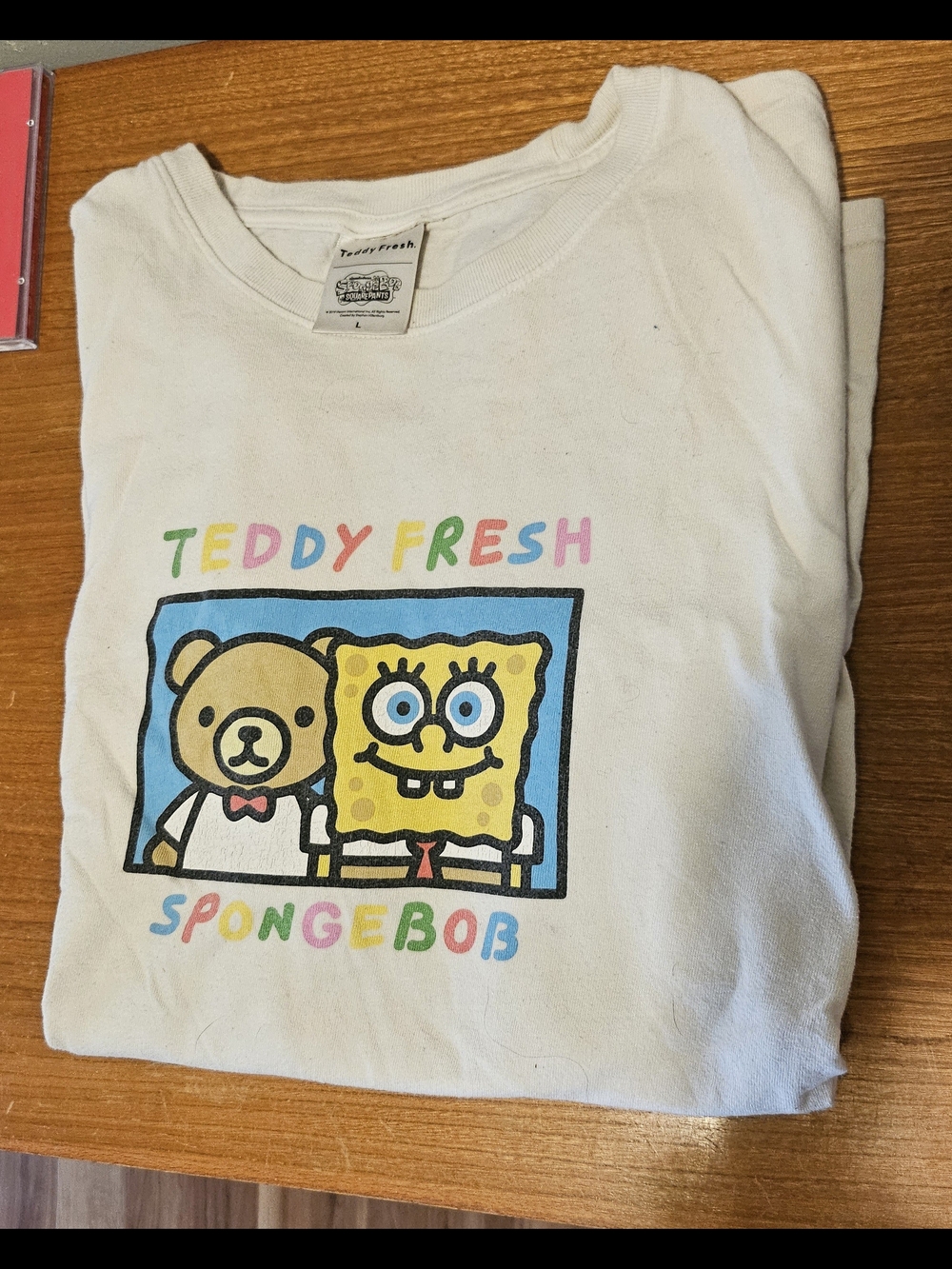 Teddy Fresh x Spongebob White Unisex Graphic Tee